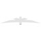 Ekena Millwork Alberta Architectural Grade PVC Gable Bracket, 108"W x 18"H x 2"D x 6"F, 4/12 Pitch GBP108X18X0206ALB00 - alternate 3